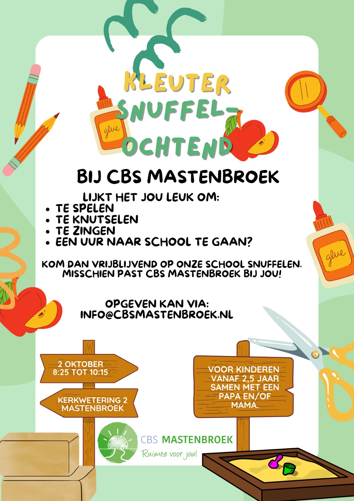 Kleuter snuffelochtend